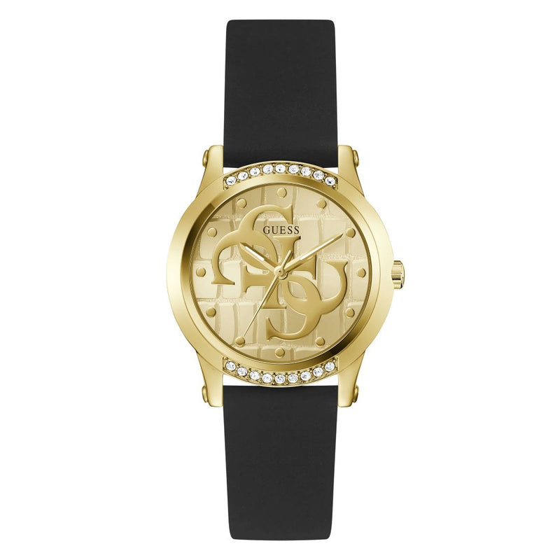 Guess  Annette Crys Gld Blk Silc