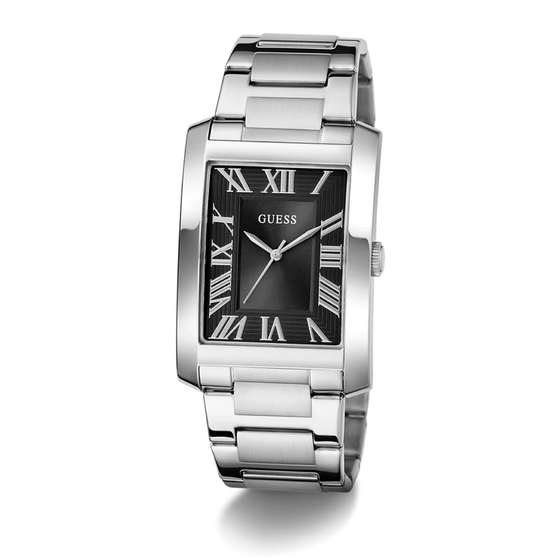 Guess Clyde Blk Dl Slv  Brct Watches