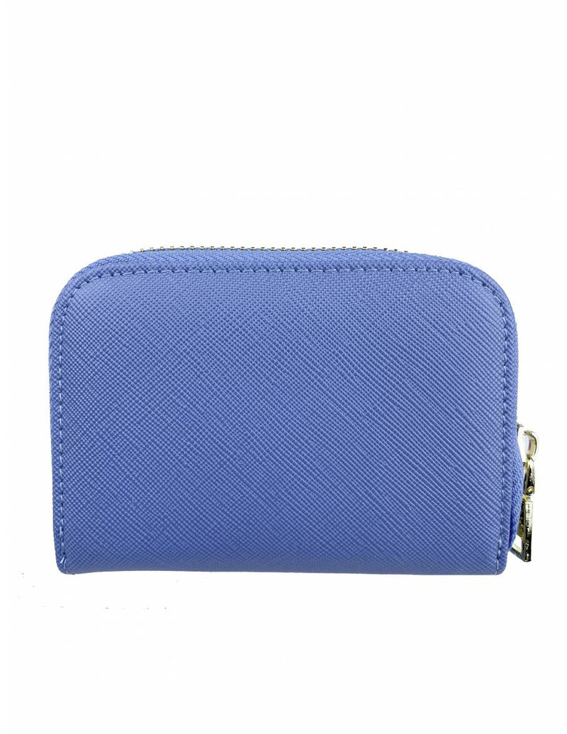 Mel & Co Saffiano-Effect Zip-Around Card Holder