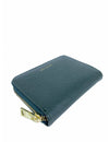 Saffiano-Effect Zip-Around Coin and Card Holder