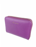 Saffiano-Effect Zip-Around Coin and Card Holder