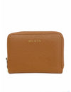 Saffiano-Effect Zip-Around Coin and Card Holder