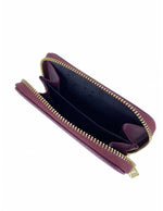 Saffiano-Effect Zip-Around Coin and Card Holder