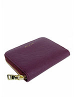 Saffiano-Effect Zip-Around Coin and Card Holder