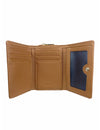 Saffiano-Effect Compact Tri-Fold Wallet