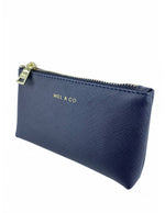 Saffiano-Effect Coin Pouch with Keyring