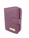 Saffiano Leatherette Bifold Side Zipped Compartment Wallet