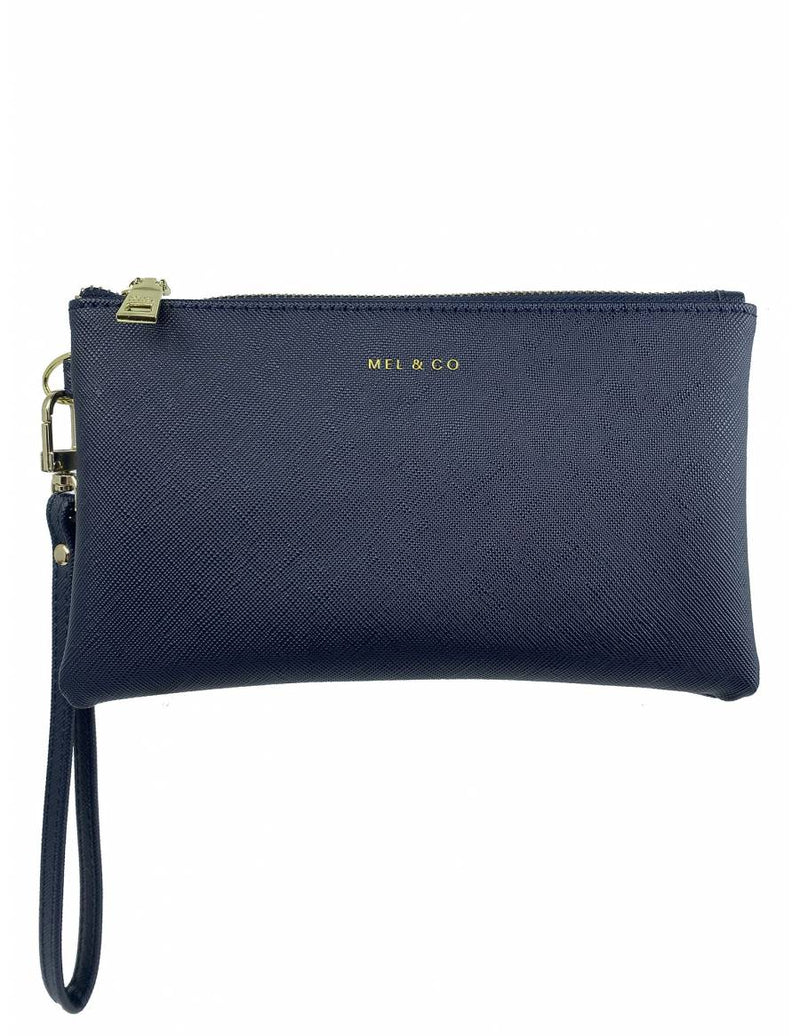 Mel & Co  Saffiano-Effect Wristlet Pouch