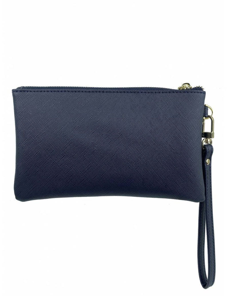 Mel & Co  Saffiano-Effect Wristlet Pouch