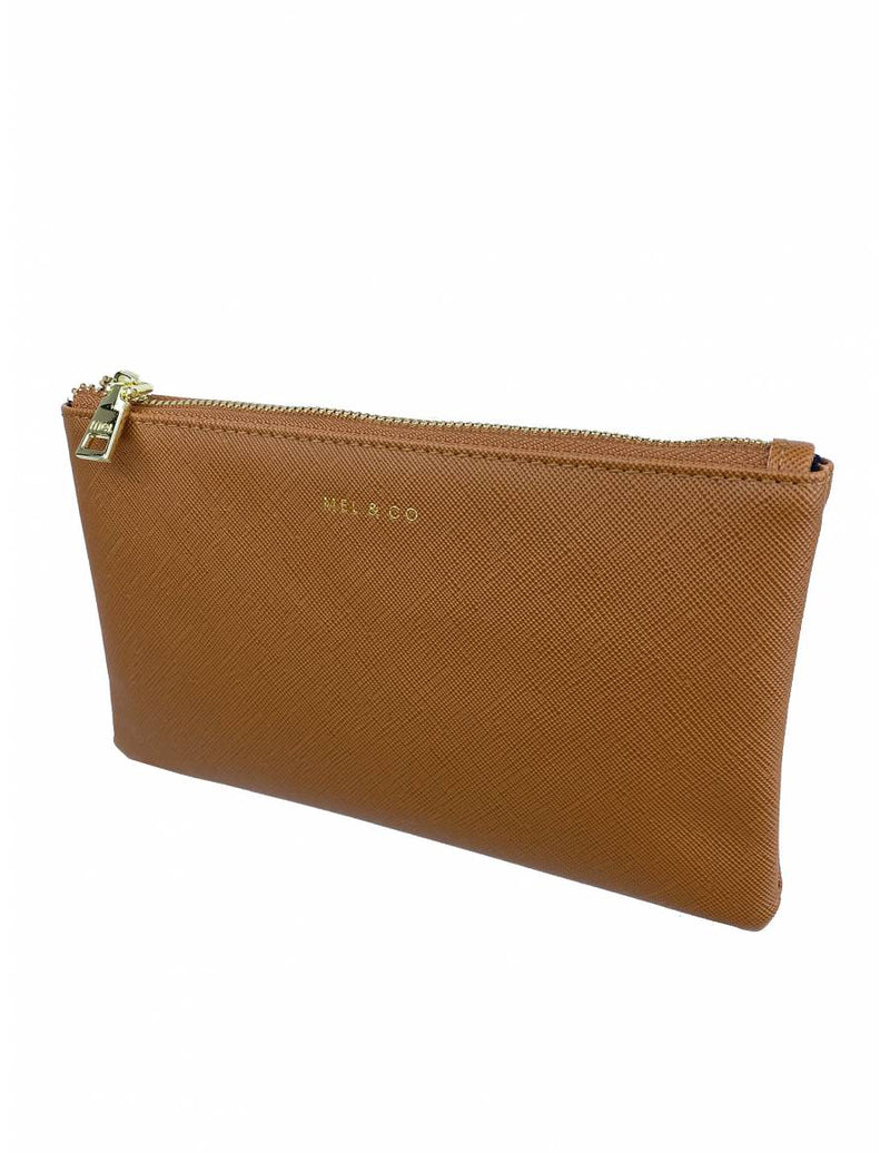 Mel & Co  Saffiano-Effect Wristlet Pouch