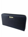 Mel & Co Saffiano Leatherette Zip-Around Long Wallet