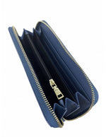 Mel & Co Saffiano Leatherette Zip-Around Long Wallet