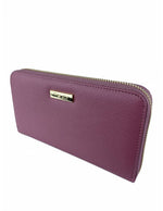 Mel & Co Saffiano Leatherette Zip-Around Long Wallet