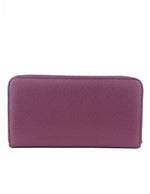 Mel & Co Saffiano Leatherette Zip-Around Long Wallet