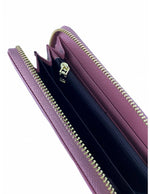 Mel & Co Saffiano Leatherette Zip-Around Long Wallet