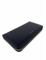 Saffiano-Effect Zip-Around Long Wallet