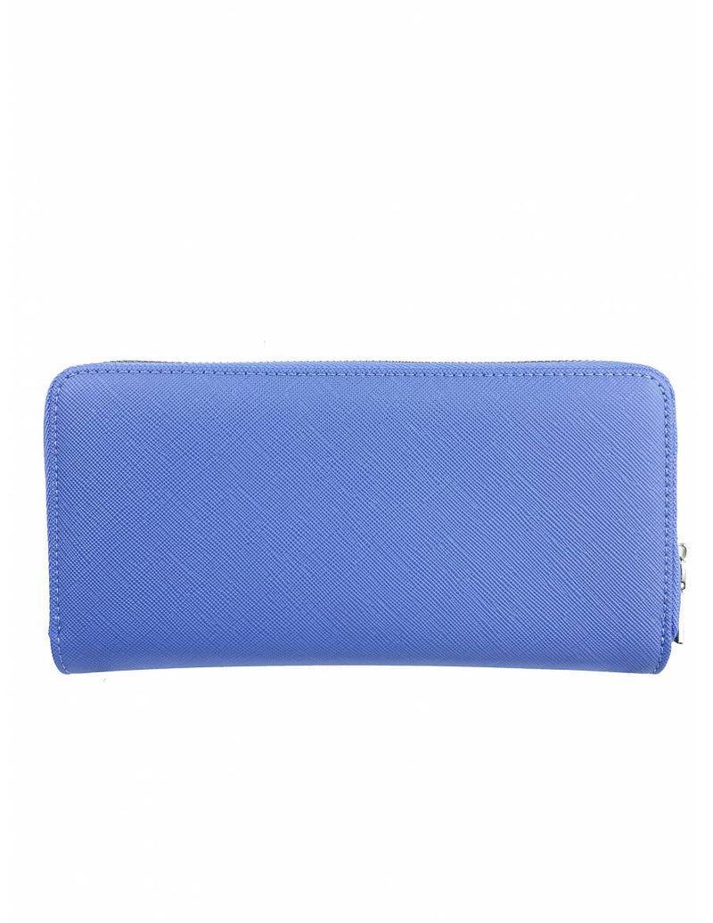 Mel & Co Saffiano-Effect Zip-Around Wallet