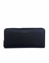 Mel & Co Saffiano-Effect Zip-Around Wallet