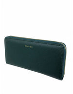 Mel & Co Saffiano-Effect Zip-Around Wallet