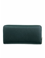 Mel & Co Saffiano-Effect Zip-Around Wallet