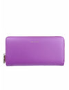 Mel & Co Saffiano-Effect Zip-Around Wallet