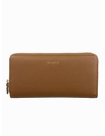 Mel & Co Saffiano-Effect Zip-Around Wallet