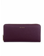 Mel & Co Saffiano-Effect Zip-Around Wallet