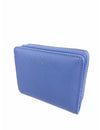 Saffiano-Effect Snap Wallet With Zip-Around Compartment