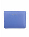 Saffiano-Effect Snap Wallet With Zip-Around Compartment