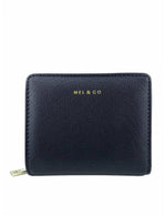 Saffiano-Effect Snap Wallet With Zip-Around Compartment