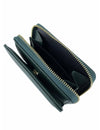 Saffiano-Effect Snap Wallet With Zip-Around Compartment