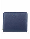 Saffiano-Effect Snap Wallet With Zip-Around Compartment