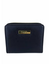 Saffiano Leatherette Bifold Snap Wallet With Zip-Around Compartment