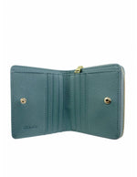 Saffiano Leatherette Bifold Snap Wallet With Zip-Around Compartment