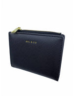 Mel & Co Saffiano-Effect Bifold Compact Snap Wallet