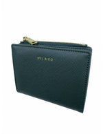 Mel & Co Saffiano-Effect Bifold Compact Snap Wallet