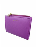 Mel & Co Saffiano-Effect Bifold Compact Snap Wallet