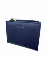 Mel & Co Saffiano-Effect Bifold Compact Snap Wallet