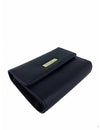 Saffiano Leatherette Tri-Fold Half Flap Wallet