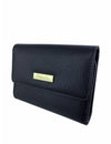 Saffiano Leatherette Tri-Fold Half Flap Wallet