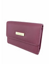 Saffiano Leatherette Tri-Fold Half Flap Wallet