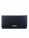 Saffiano Leatherette Tri-Fold Flap Large Wallet