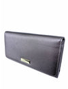 Saffiano Leatherette Tri-Fold Flap Large Wallet