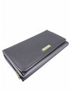 Saffiano Leatherette Tri-Fold Flap Large Wallet