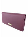 Saffiano Leatherette Tri-Fold Flap Large Wallet