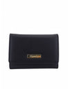 Mel & Co Saffiano Leatherette Tri-fold Wallet With Zipper Compartment