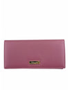 Mel & Co Saffiano Leatherette Basic Flap Long Wallet