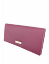 Mel & Co Saffiano Leatherette Basic Flap Long Wallet