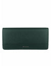 Mel & Co Saffiano-Effect Basic Flap Long Wallet