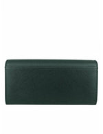 Mel & Co Saffiano-Effect Basic Flap Long Wallet